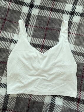 White V-Neck workout top